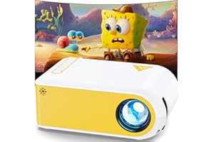 KSAN Mini Projector, Projector with WiFi and Bluetooth, 1080P Portable Movie Projector with Built-in Speaker, Compatible with Smartphone, HDMI, USB, AV, Fire Stick, PS5 for Home, Bedroom, Outdoor Use