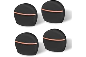 MORNYRAY Tire Covers 4 Pack - Tough Tire Wheel Protector for Truck, Trailer，SUV, Trailer, RV,Camper, (Black, M (Fits Tire Diameters 26''-28.75''))