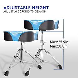 Vhffoso Drum Throne, Height Adjustable Drum Stool