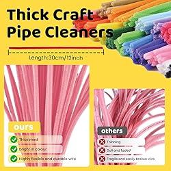 ESUOHYM 200 PCS Black Colors Pipe Cleaners Craft