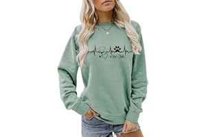 Enviarbrillo Veterinary Technician Sweatshirt for Women Vet Tech Crewneck Pullover for Veterinary Student Long Sleeve Shirts