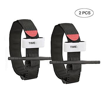 2 pcs Aisence Tactical Tourniquet Tactical Emergency Tourniquet für Blutverlust Kontrolle und Military Medizinische Notfall, 