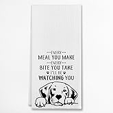 Every Meal You Make Funny Labrador Kitchen Towels & Tea Towels,Dish Cloth Flour Sack Hand Towel for Farmhouse Kitchen Decor,24 X 16 Inches Cotton Dish Towels Dishcloths,Labrador Dog Lovers Gifts