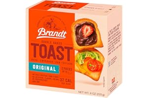 Brandt Zwieback Rusk | Sweetened Crispy Bread | Perfect for Teething Children | Enjoy With Sweet or Savory toppings | 8 oz