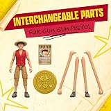 One Piece Monkey D. Luffy 6" Action Figure with 6 Accessories view 3