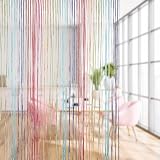 Vidillo Glitter String Curtain Panel 100x200cm Door Window Room Divider view 4