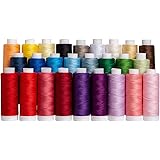 Connecting Threads 100% Cotton Essential Thread Set - 26 Spools 220 Yards Each with Carrier