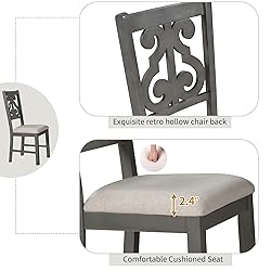 Harper & Bright Designs 5-Piece Round Dining Table