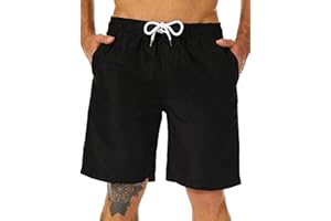 KAILUA SURF Mens Swim Trunks Long, Quick Dry Boardshorts, 9 Inches Inseam Bathing Suits with Mesh Lining