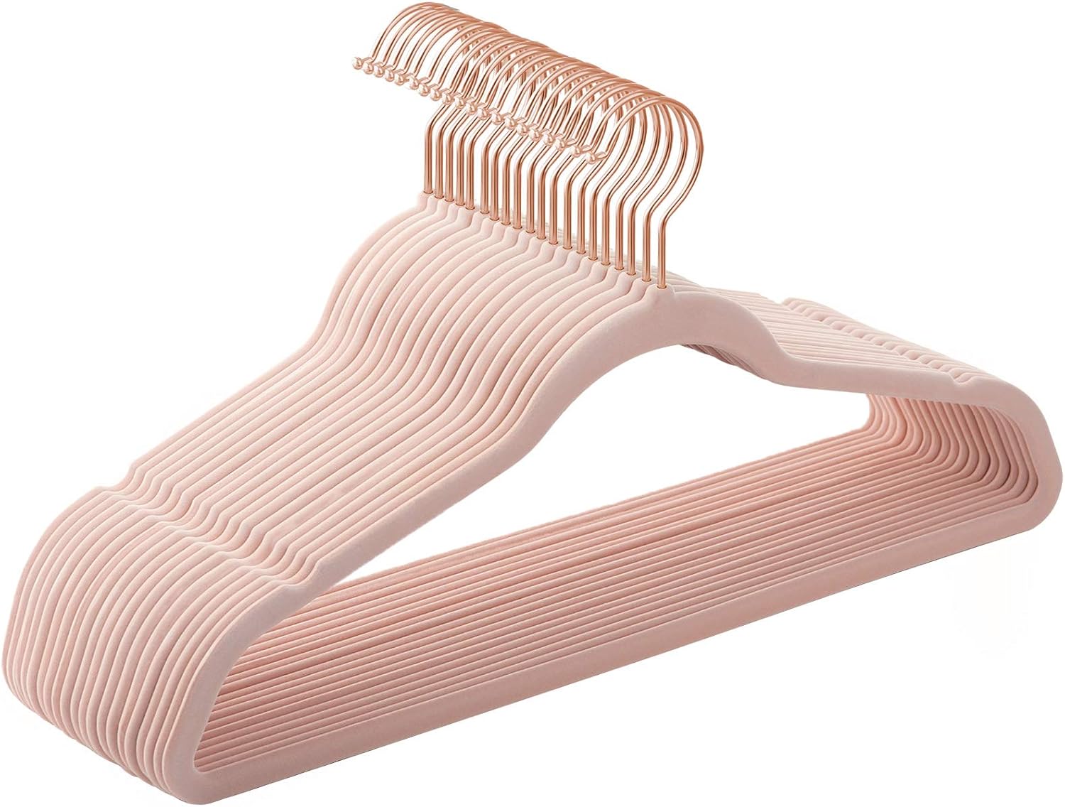 SONGMICS Set of 20 Velvet Hangers, 41.5 cm Wide, Space-Saving, High Load Capacity, with 360° Swivel Hooks