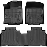 SMARTLINER All Weather Protection Custom Fit Black 2 Row Floor Mat Liner Set Compatible with 2024-2025 Honda Prologue