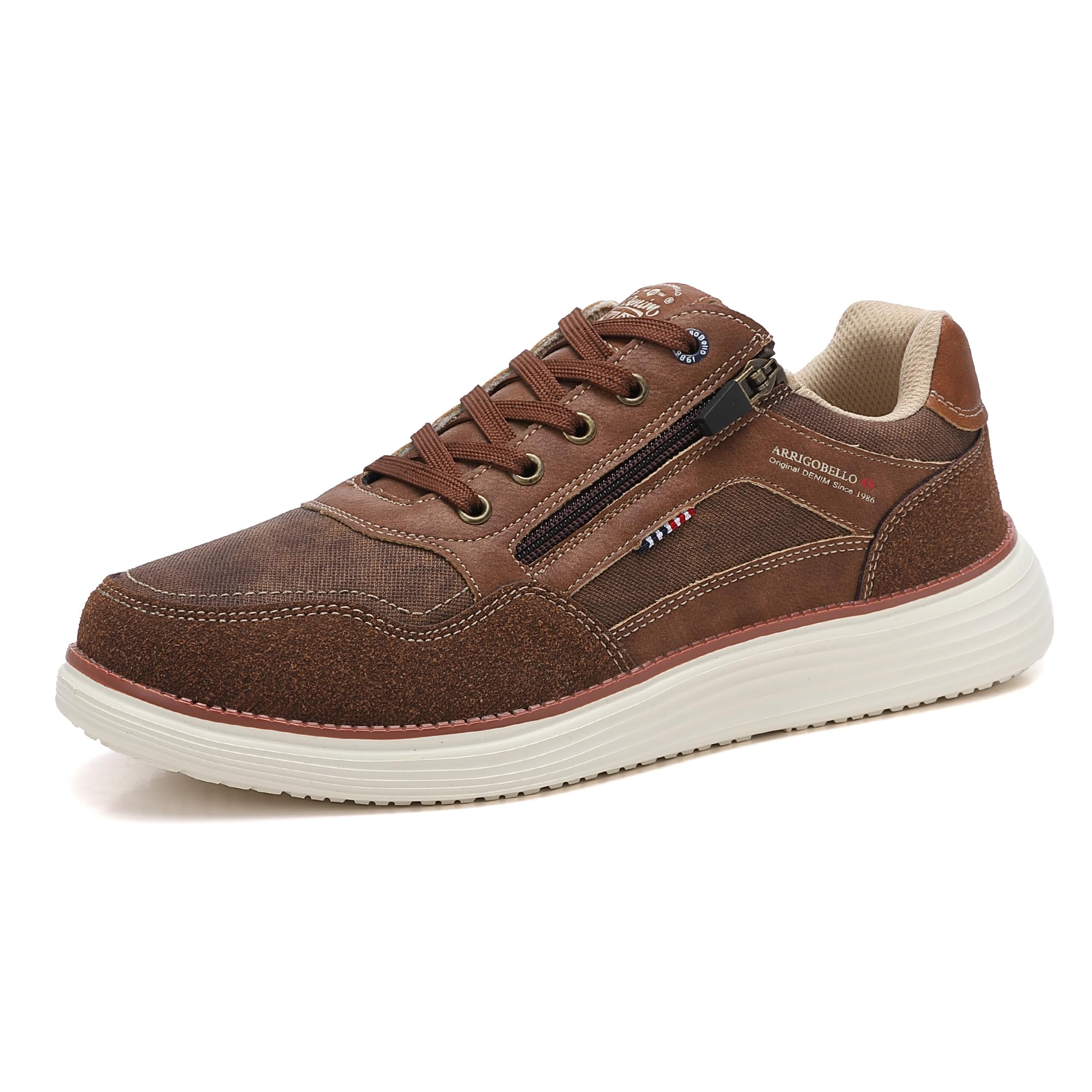 ARRIGO BELLO Schuhe Herren Freizeitschuhe Leichtes Sneaker Outdoor Wanderschuhe Laufschuhe Shoes Größe 41-46(B-Braun,Größe 43)
