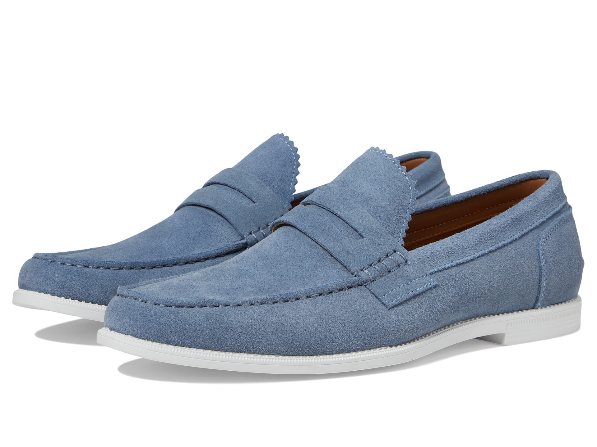 Steve Madden Men’s RAMSEE Loafer, Blue Suede, 13