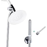 Shower Enema System with 100 Inches Hose, Diverter, Water Control Valve for Men and Women Portable Cleaning, Enema Nozzle Kit Cleaner Attachment (Polished Chrome)