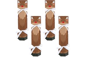 Big Dot of Happiness Very Merry Christmas - No Snap Holiday Reindeer Party Table Favors - DIY Cracker Boxes - Set of 12