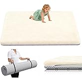 Yozoia Thick Baby Play Mat for Floor 71 x 59, Ultra Soft Playpen Mat, Machine Washable Tummy Time Foam, Non-Slip Bottom Helps Cushion, for Kids, Infant and Toddler Crawling