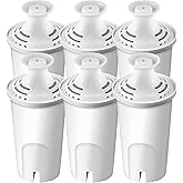 Water Pitcher Filter Replacement for B.rita Pitchers and Dispensers,Classic 35557,OB03, Mavea 107007,Reduce Tds - 6 Filters for Pitchers- by TOMOON