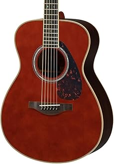 Yamaha L-Series LS16R Solid Rosewood Acoustic-Electric Guitar w/ Case, Dark Tinted