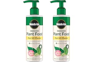 Miracle-Gro Indoor Plant Food for All Plants, Liquid Plant Food for Houseplants, Flowers, Vegetables, Herbs, and More, 8 fl. oz., 2-Pack