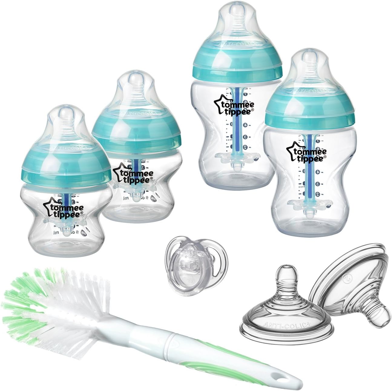 Tommee Tippee Closer to Nature Advanced Comfort 260 ml/ 9fl oz feeding bottles (Pack of 6)