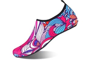 HMIYA Aqua Socks Beach Water Shoes Barefoot Yoga Socks Quick-Dry Surf Pool Swim Shoes for Women Men