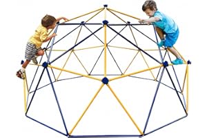 Hisecome Climbing Dome,10FT Dome Climber for Kids 3 to 8 Outdoor Play Equipment,Supports up to 800lbs Jungle Gym,Comes with 5 Outdoor Fixing Nails, Much Safer,Anti-Rust, Easy Assembly, Gift for Kid