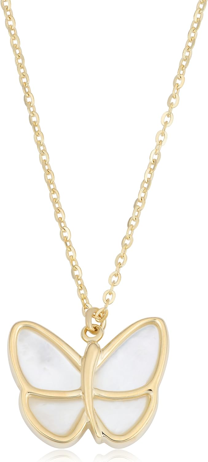 mother of pearl butterfly pendant