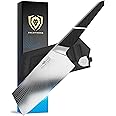 Dalstrong Cleaver Knife - 7" - Quantum 1 Series - American Forged BD1N-VX Hyper Steel - Carbon Fibre G10 Hybrid Handle - Leather Sheath