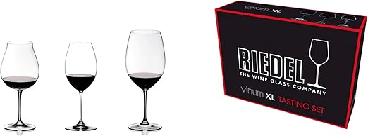 Amazon Com Riedel Vinum Xl Crystal 3 Piece Red Wine Tasting