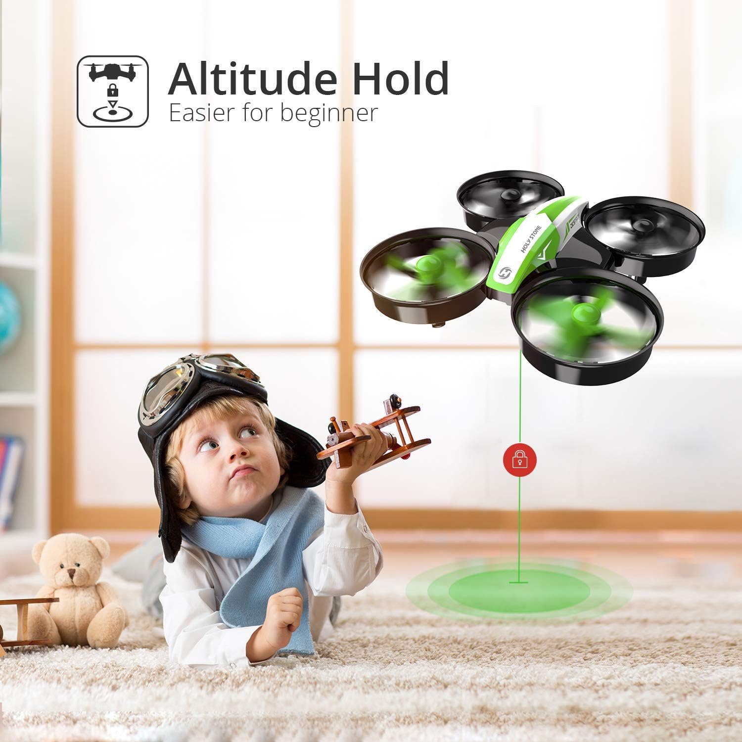 Holy Stone HS210 Kids Mini Drone for Beginners Adults Indoor Outdoor RC Toy Quadcopter Plane for Boys Girls with Auto Hover 3D Flip - Image 3