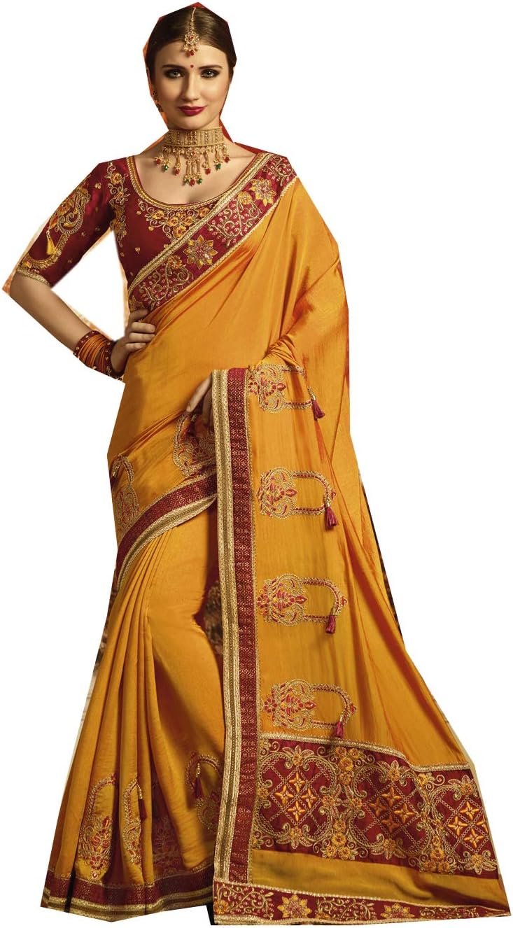 Indian Sarees for Women Designer Party Wear Traditional Sari.