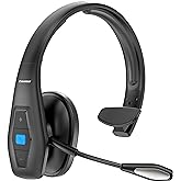 Conambo Noise Cancelling Bluetooth Headset V5.1, 35Hrs HD Talktime CVC8.0 Dual Mic Hands-Free Wireless Headset, Bluetooth Headphones with Mute Button for Cell Phones Business Home Office Trucker