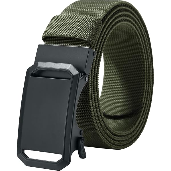 Amazon.com: LionVII Men's Belts, Leather Ratchet Belt and Elastic