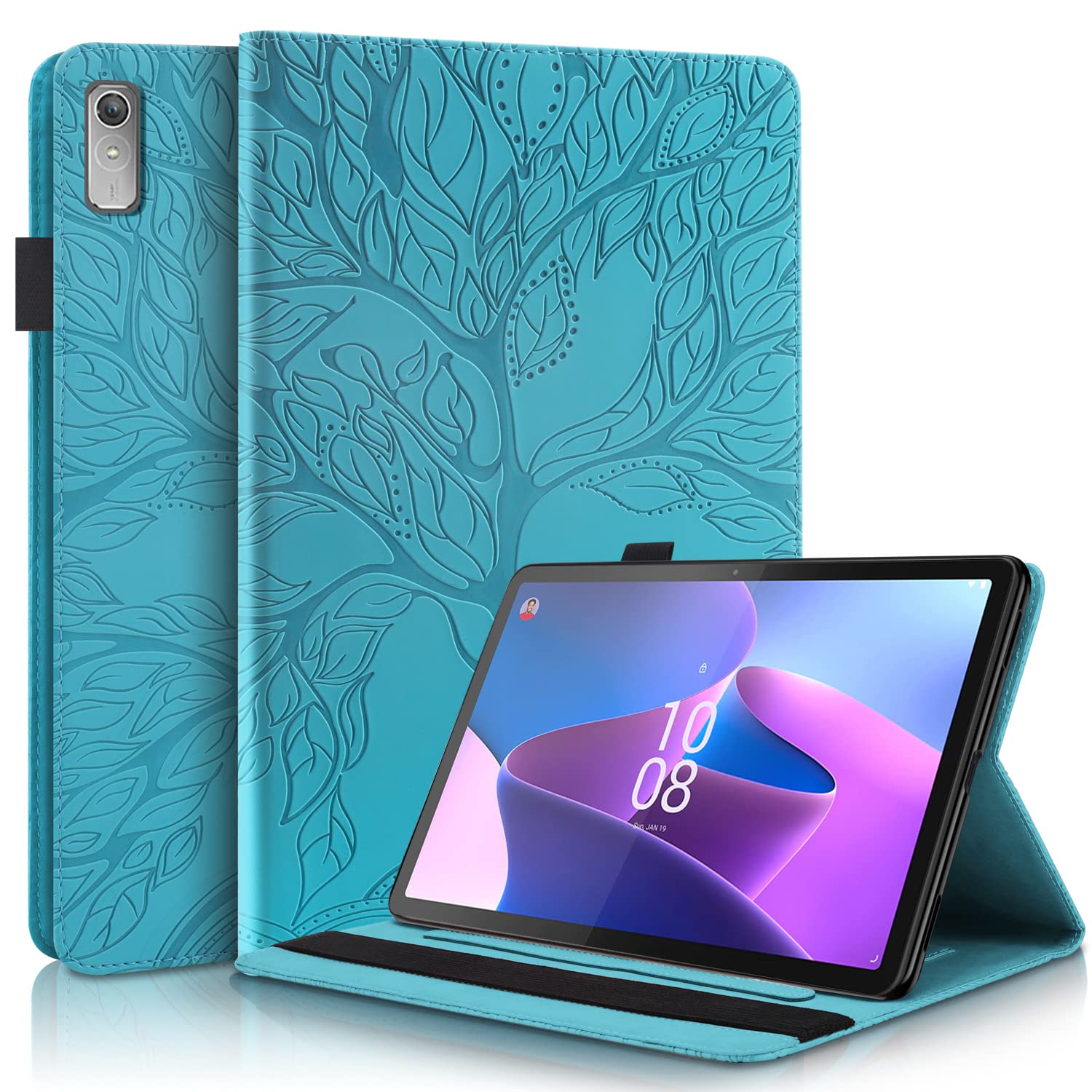 Succtopy Case Lenovo Tab P11 (2nd Gen) 11.5 Inch 2022 TB350FU/TB350XU Folio Flip PU Leather Cover with Pen Holder Tablet Case with Stand Function Cover Lenovo Tab P11 2nd Gen 11.5" 2022 - Blue
