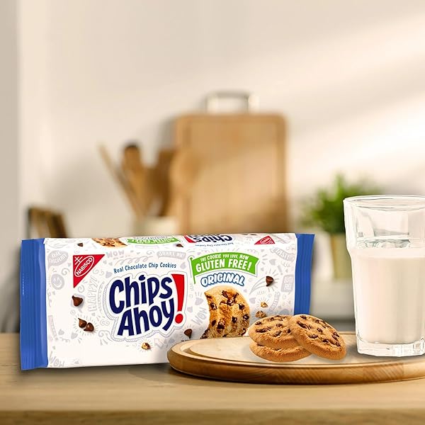 CHIPS AHOY! ORIGINAL CRUNCHY CHOCOLATE CHIP COOKIES, GLUTEN FREE, 9.31 OZ CHIPS AHOY!