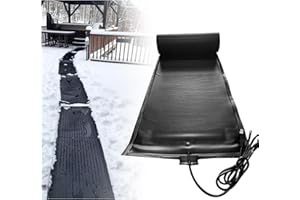 Heated Snow Melting Mat, 118.2inch*14inch Snow and Ice Melting Mats Roof and Valley Heater Ice Dam Prevention Heated Outdoor 