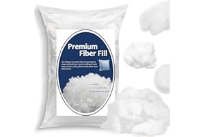 Bupete Stuffing for Stuffed Animals, Stuffing for Crafts Crochet Stuffing 1.8oz Polyester Fiber Fill Resilience for Fill Fiber Animal Stuffing