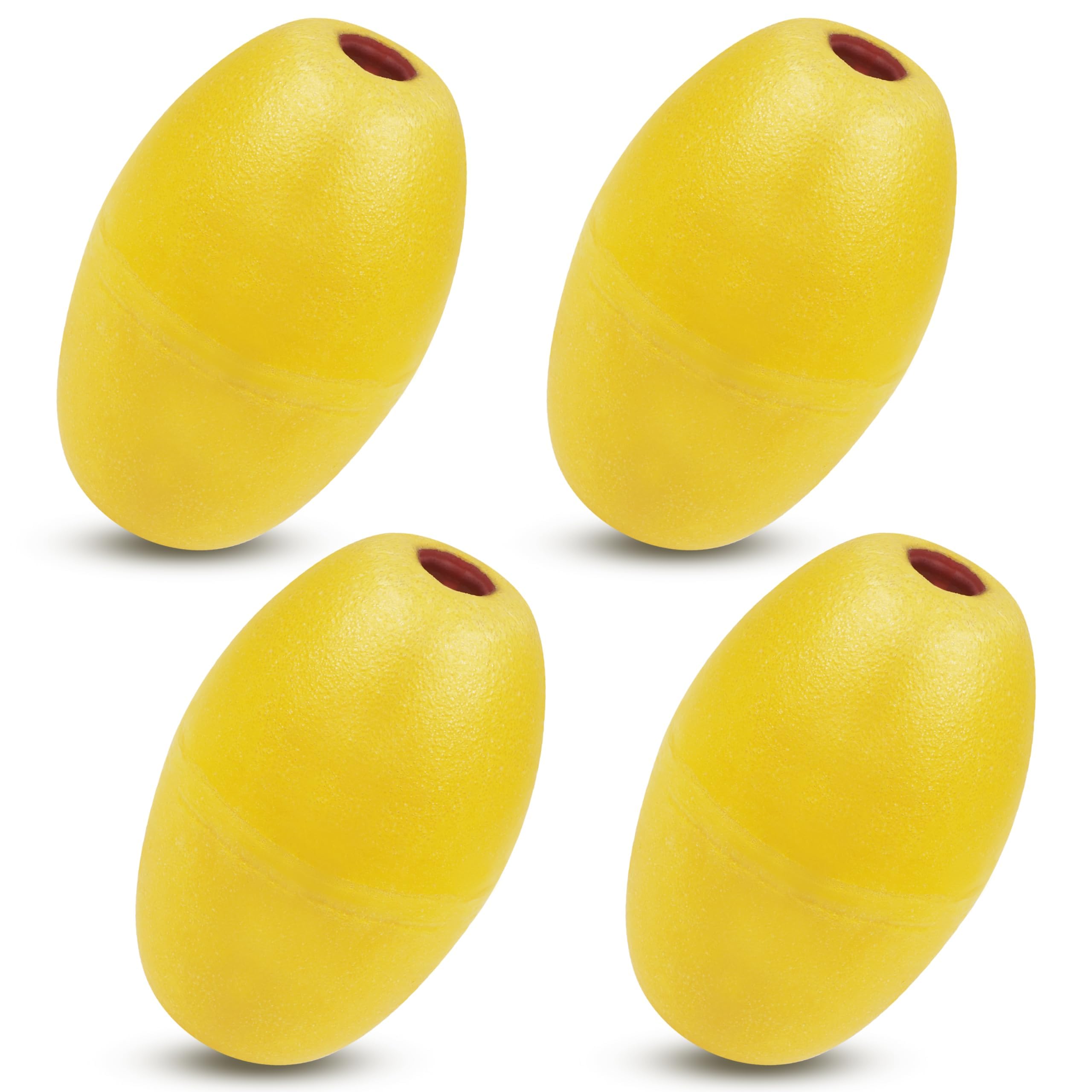 OROOTL Rope Floats Marine Buoy Float, 4pcs Crab Trap Floats Buoys Fishing Marker Buoy Plastic Water Buoy for Boats Pool Kayak Crabbing Dock Ski Anchor