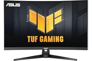 ASUS TUF Gaming 31.5” 1440P Curved HDR Gaming Monitor (VG32WQ3B) – QHD (2560 x 1440), 180Hz, 0.5ms, 1500R, Extreme Low Motion Blur, FreeSync, 90% DCI-P3, Shadow Boost, DisplayWidget, 3 yr Warranty