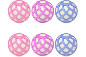 ECONEST Dryer Balls – Patented Silicone Guard, Natural Wool Core, Super Anti-Tangle & Saves Drying Time, Reduces Static & Noise, Natural Fabric Softener, XL 3" Pack of 6