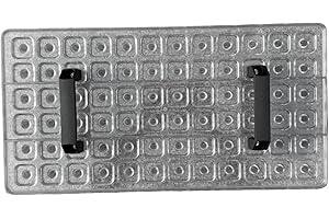 72 Hole Seed Dibber Clear Plastic Soil Digger for Uniform Planting, Efficient Seed Planter & Spacer with Handle for Garden Be