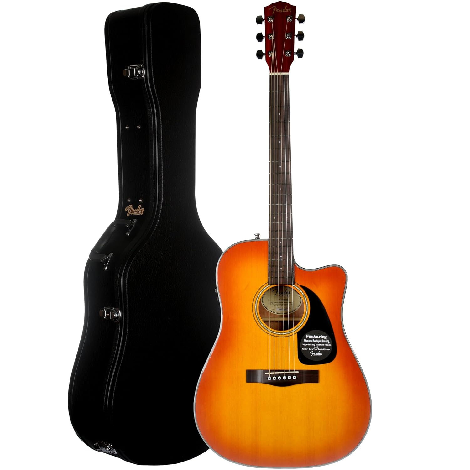 Fender Factory Special Run CD60CE AcousticElectric Guitar with Case Honeyburst Amazon.co.uk