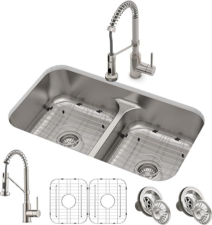Kraus Kca 1200 Ellis Kitchen Sink And Faucet Spot Free Stainless