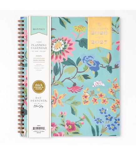 Amazon.com : Blue Sky Day Designer 2026-2027 Weekly and Monthly
