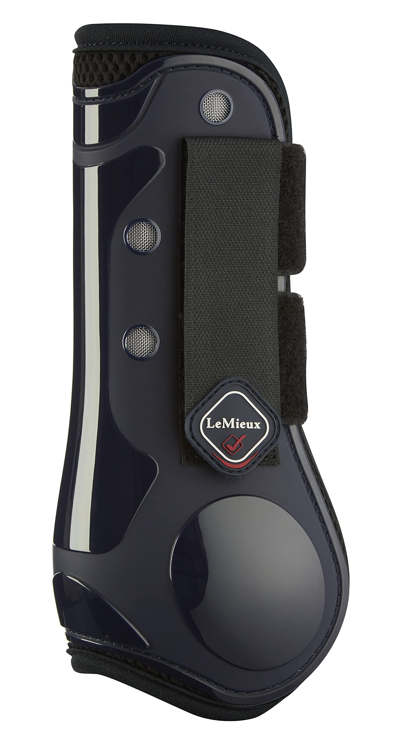 LeMieux Derby Projump Tendon Horse Boots in Navy with Close Fitting Vented TPU Shell, Inner Lining & Cut Away Design - Large — image 1