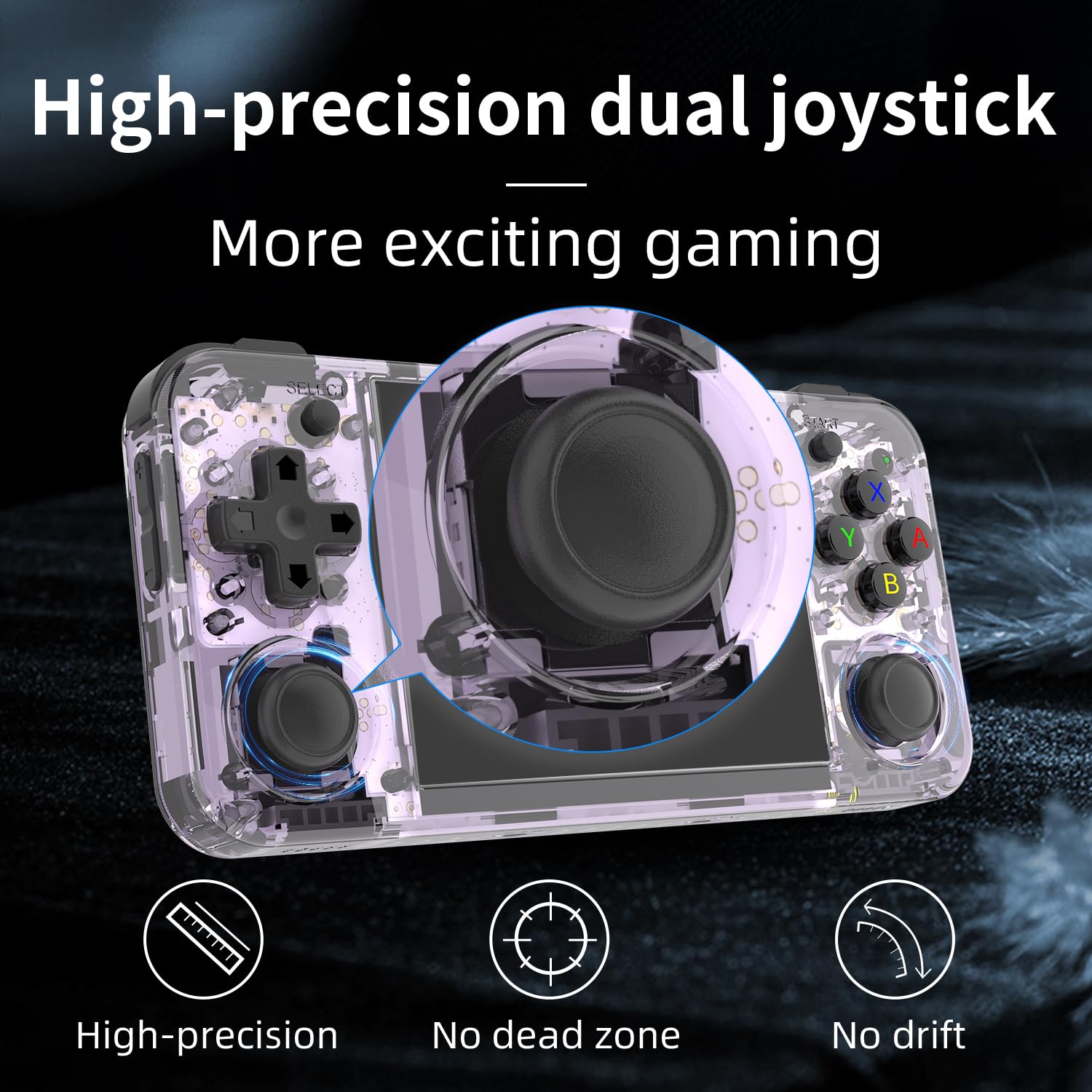 Aivuidbs rg35xx h Retro Game Emulator Anbernic 35xxh with a 64G Card Pre-Loaded Games rg35xxh 3.5'' IPS Screen Supports 5G WiFi Bluetooth HDMI and TV Output