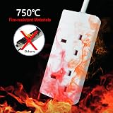 EXTRASTAR 2 Way Extension Lead 13A 250V UK Plug 5M White Power Strip view 7