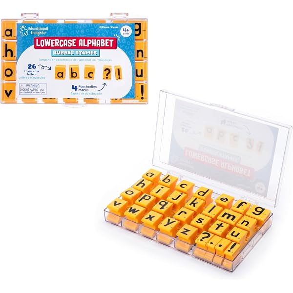 Uppercase Rubber Stamps Educational Kids Learning Set Educational ...