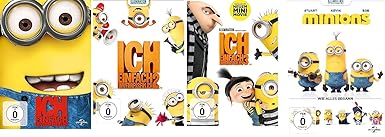 Ich - Einfach unverbesserlich 1+2+3 & Minions - der Film im Set - Deutsche Originalware [4 DVDs]