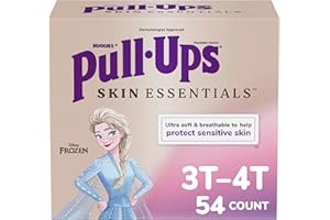 Pull-Ups Girls' Skin Essentials Potty Training Pants, Training Underwear, 3T-4T (32-40 lbs), 54 Ct